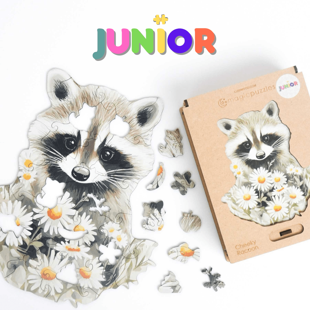Cheeky Raccoon Junior Puzzle - Lubiwood