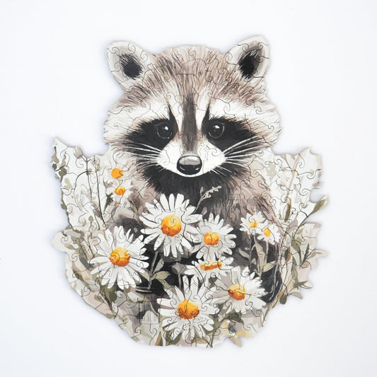 Cheeky Raccoon Puzzle - Lubiwood