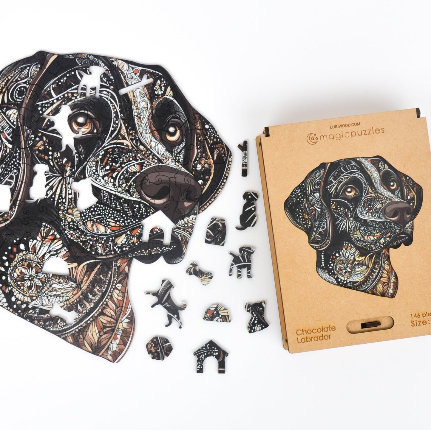 Chocolate Labrador Puzzle - Lubiwood UK