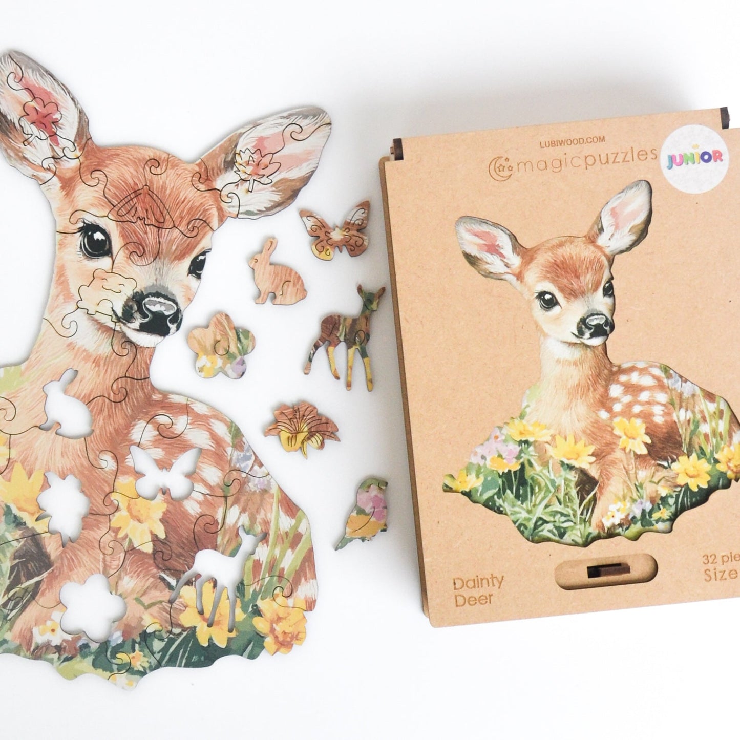 Dainty Deer Junior Puzzle - Lubiwood