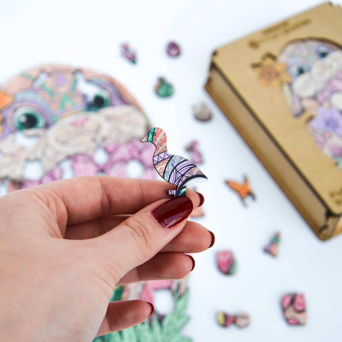 Fluffy Bunny Puzzle - Lubiwood UK