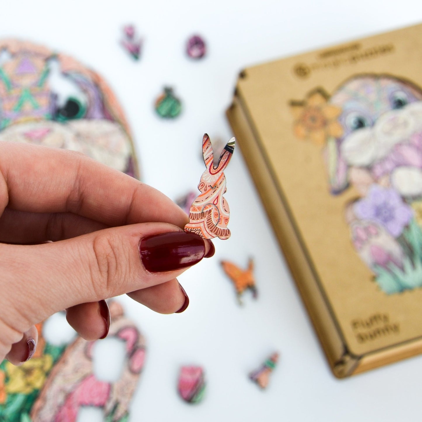 Fluffy Bunny Puzzle - Lubiwood UK
