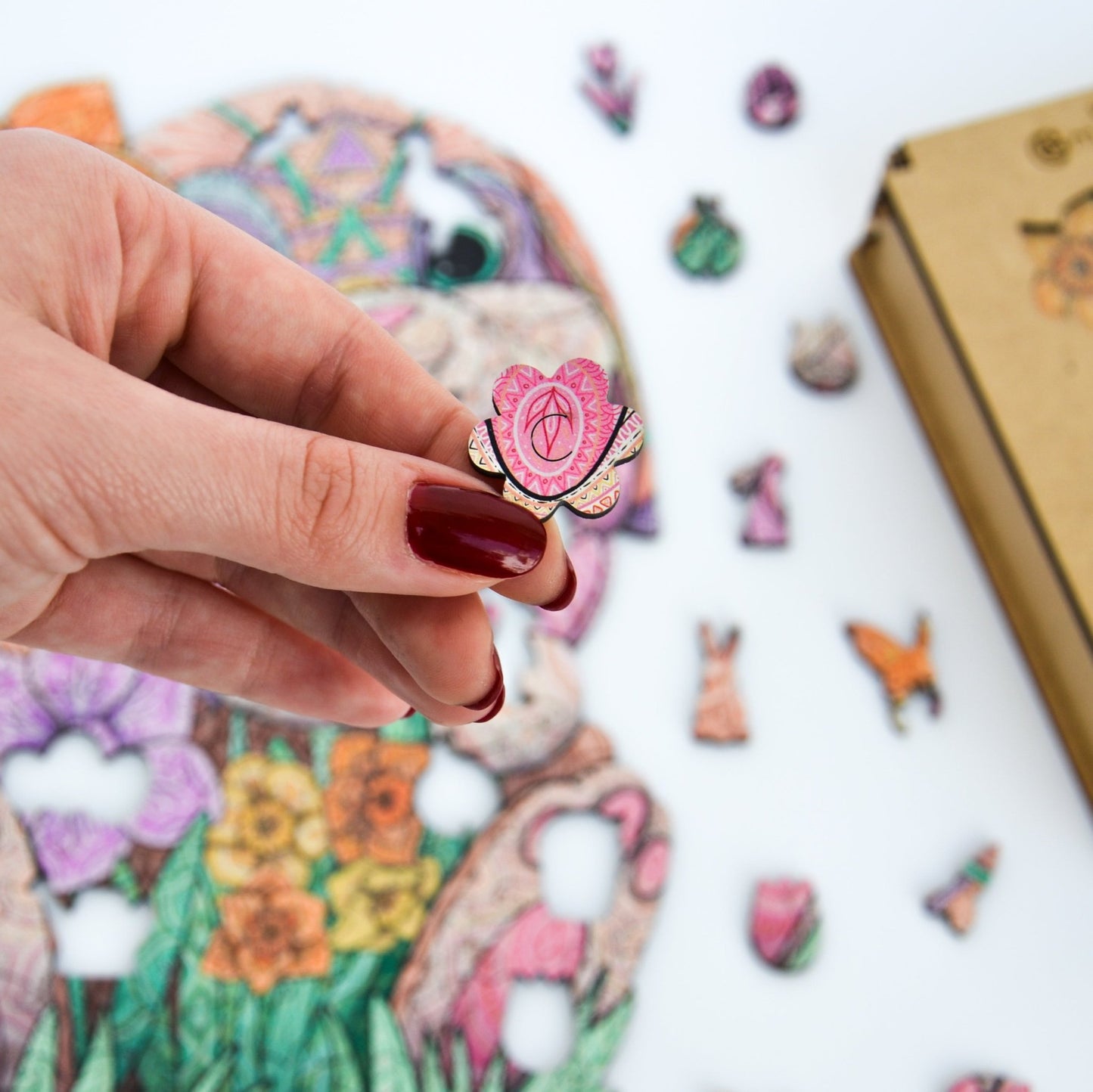Fluffy Bunny Puzzle - Lubiwood UK