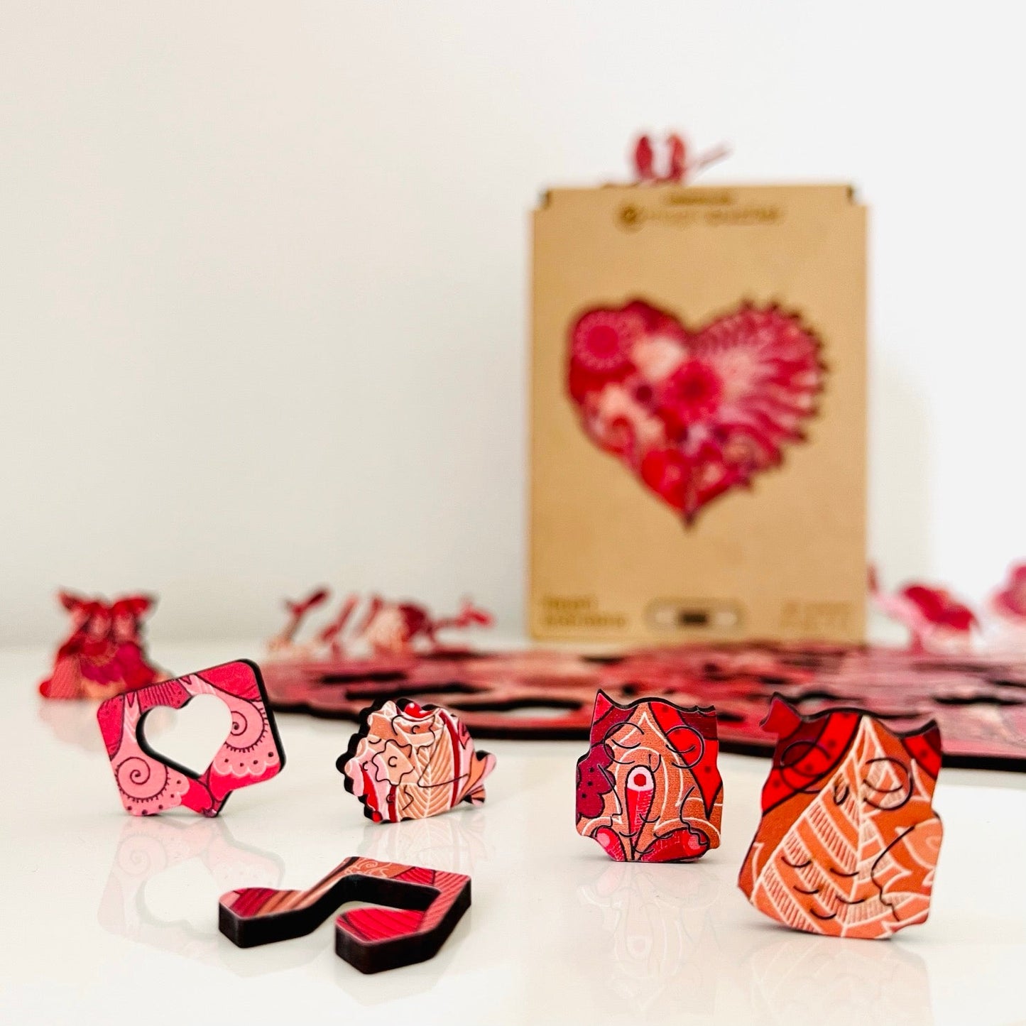 Heart Mandala Puzzle - Lubiwood UK