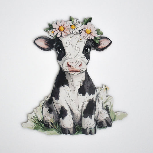 Snuggly Cow Junior Puzzle - Lubiwood