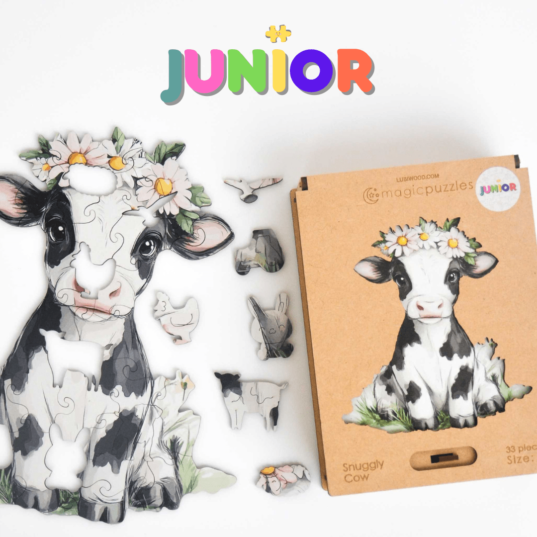 Snuggly Cow Junior Puzzle - Lubiwood