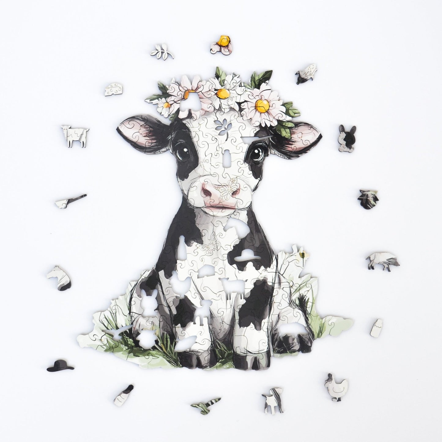 Snuggly Cow Puzzle - Lubiwood