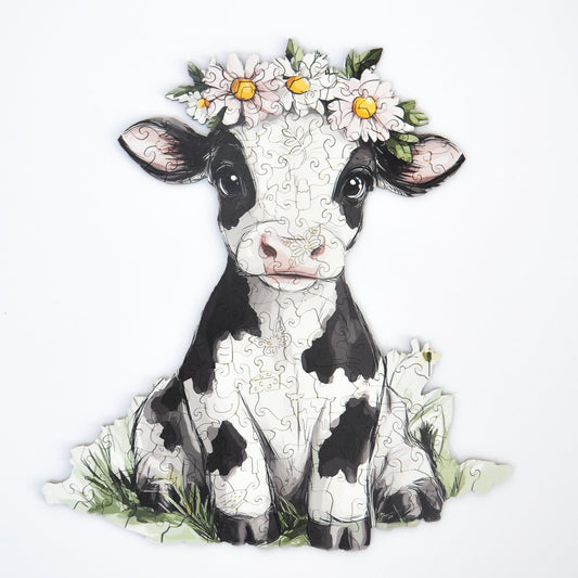 Snuggly Cow Puzzle - Lubiwood