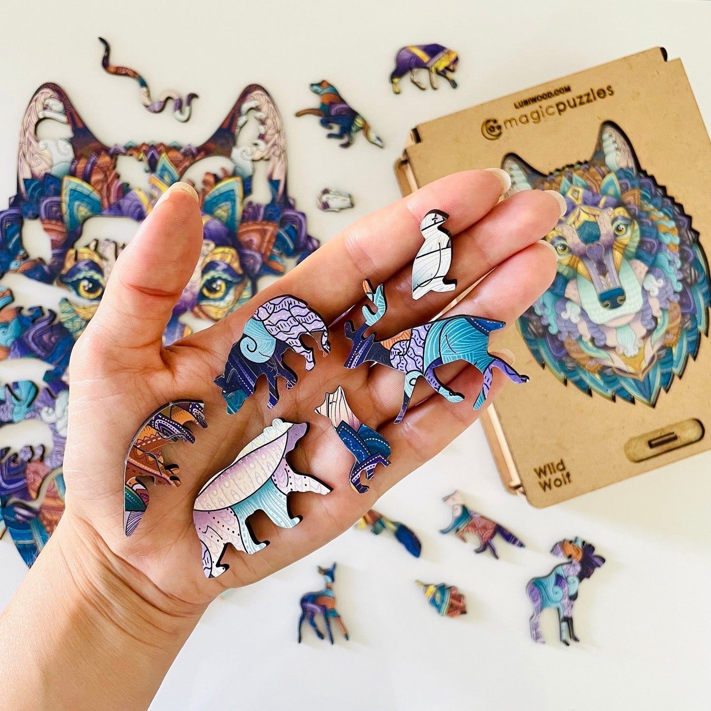 Wild Wolf Puzzle - Lubiwood UK