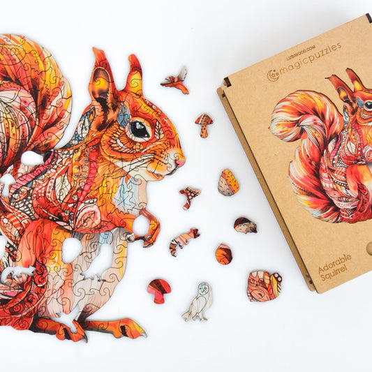 Adorable Squirrel Puzzle - Lubiwood UK