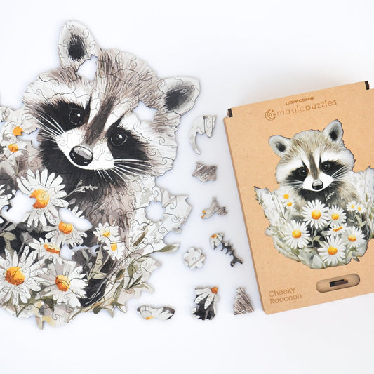 Cheeky Raccoon Puzzle - Lubiwood