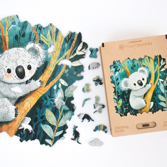 Climbing Koala Puzzle - Lubiwood