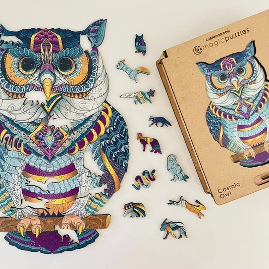 Cosmic Owl Puzzle - Lubiwood UK