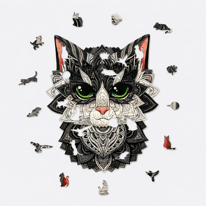 Curious Cat Puzzle - Lubiwood UK