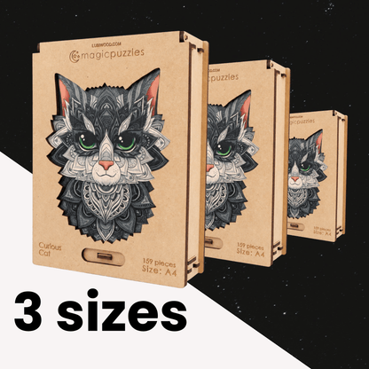 Curious Cat Puzzle - Lubiwood UK