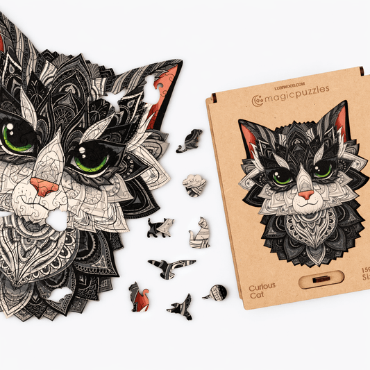 Curious Cat Puzzle - Lubiwood UK