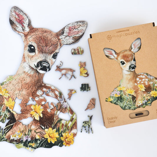 Dainty Deer Puzzle - Lubiwood