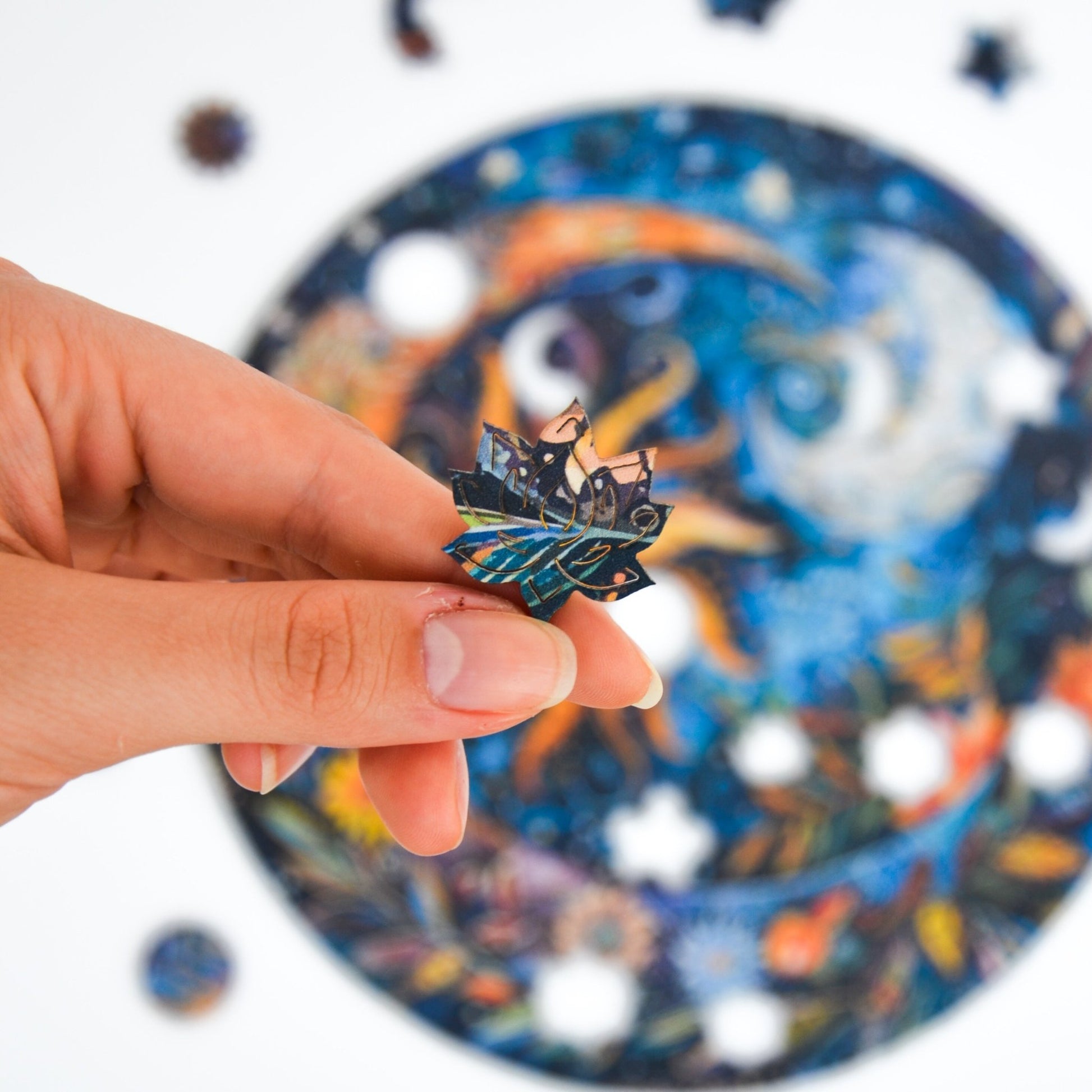 Flower Night Mandala Puzzle - Lubiwood UK