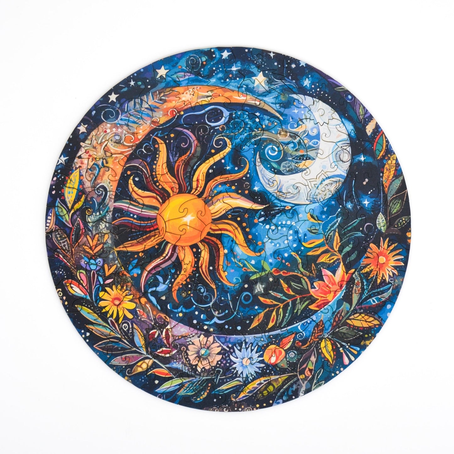 Flower Night Mandala Puzzle - Lubiwood UK