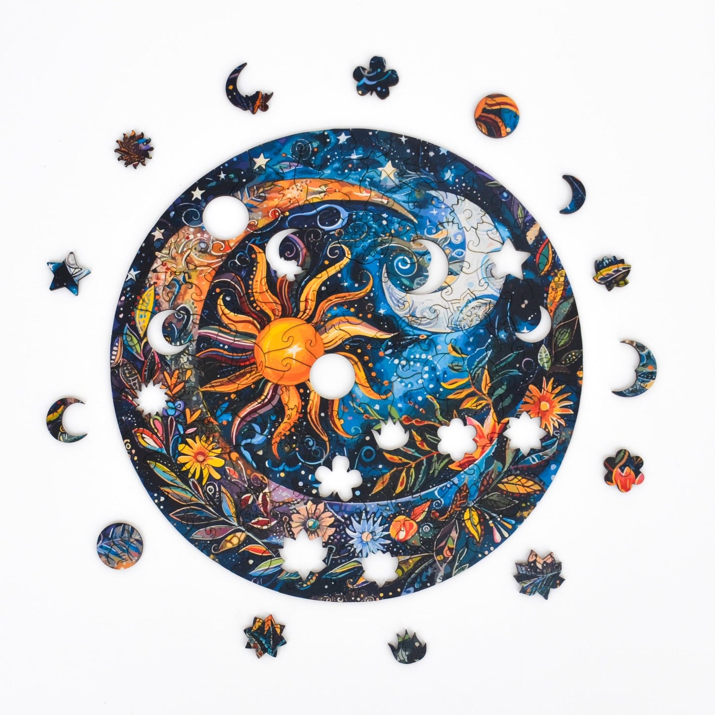 Flower Night Mandala Puzzle - Lubiwood UK