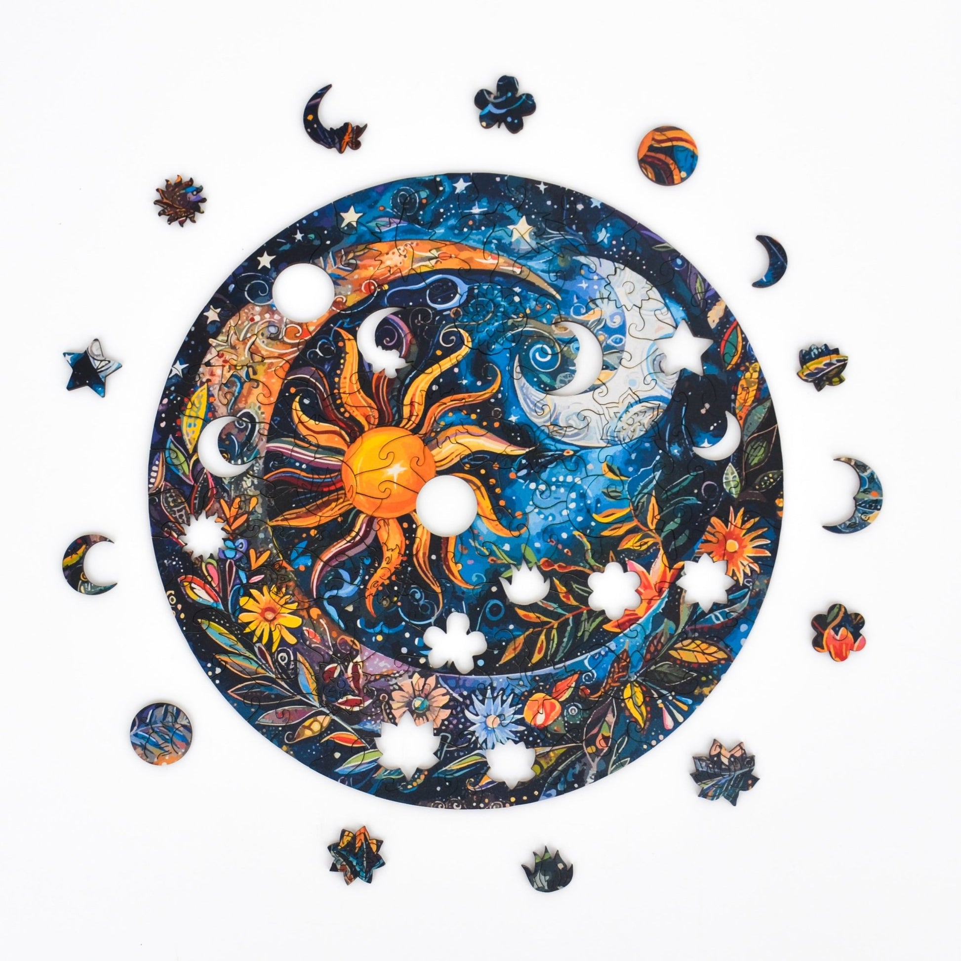 Flower Night Mandala Puzzle - Lubiwood UK