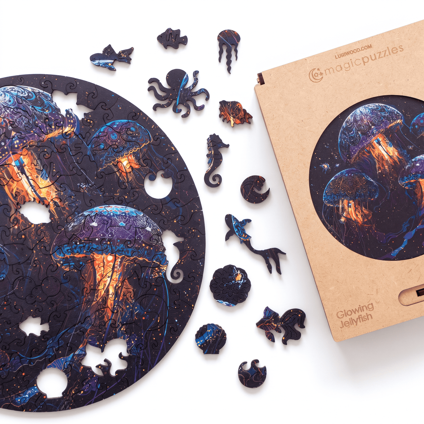 Glowing Jellyfish Puzzle - Lubiwood UK