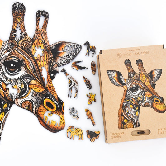 Graceful Giraffe Puzzle - Lubiwood UK