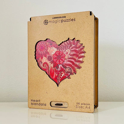 Heart Mandala Puzzle - Lubiwood UK