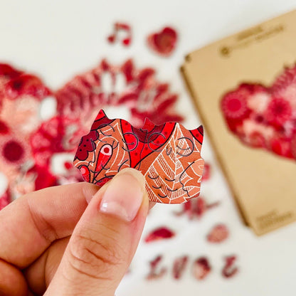 Heart Mandala Puzzle - Lubiwood UK