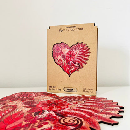 Heart Mandala Puzzle - Lubiwood UK