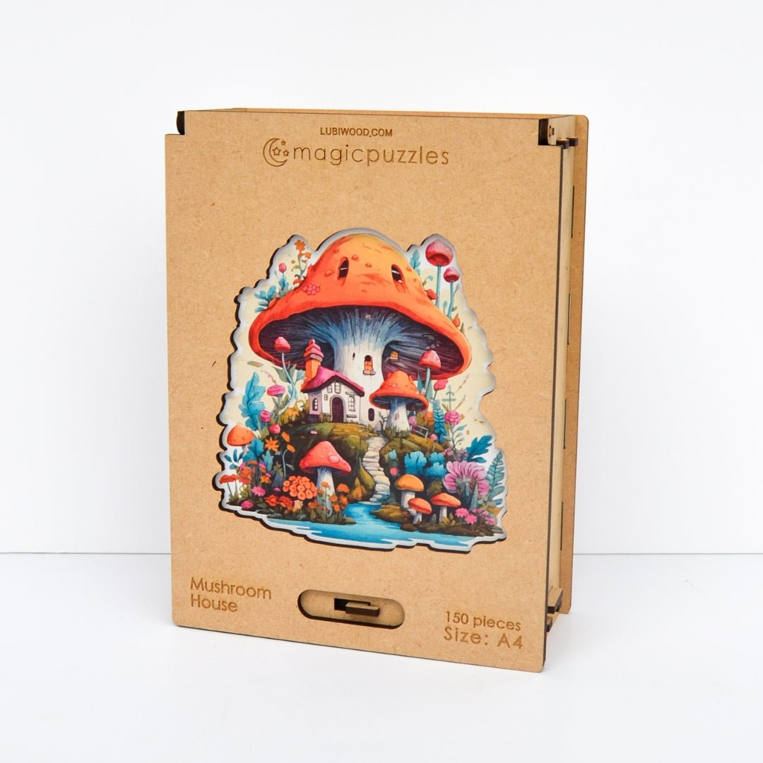Mushroom House Puzzle - Lubiwood UK
