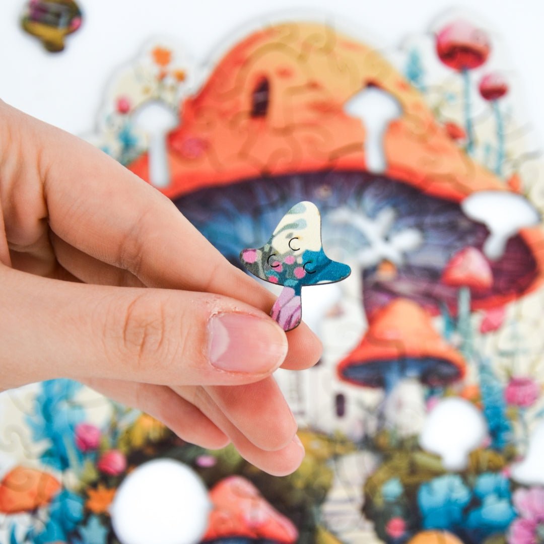 Mushroom House Puzzle - Lubiwood UK