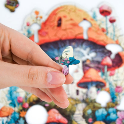 Mushroom House Puzzle - Lubiwood UK
