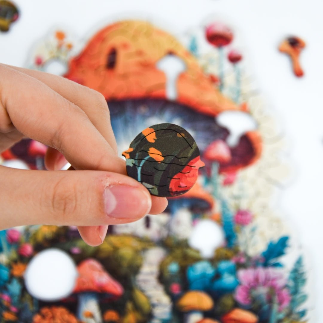 Mushroom House Puzzle - Lubiwood UK