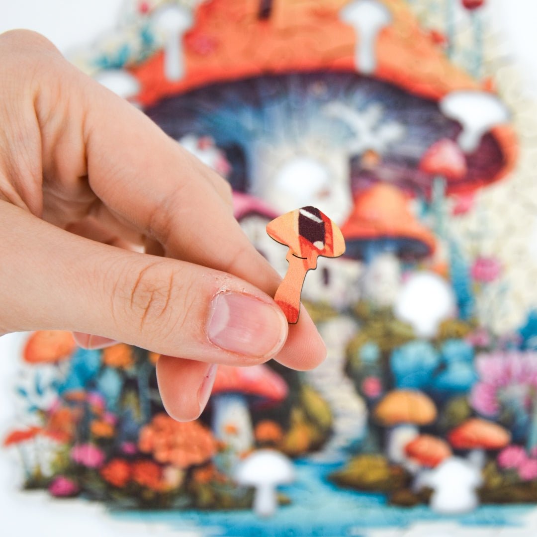 Mushroom House Puzzle - Lubiwood UK