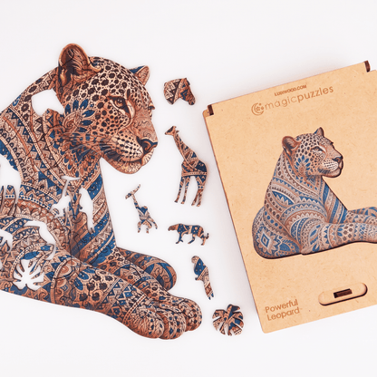 Powerful Leopard Puzzle - Lubiwood UK