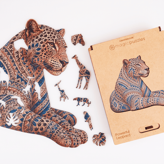 Powerful Leopard Puzzle - Lubiwood UK