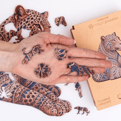 Powerful Leopard Puzzle - Lubiwood UK