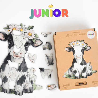 Snuggly Cow Junior Puzzle - Lubiwood