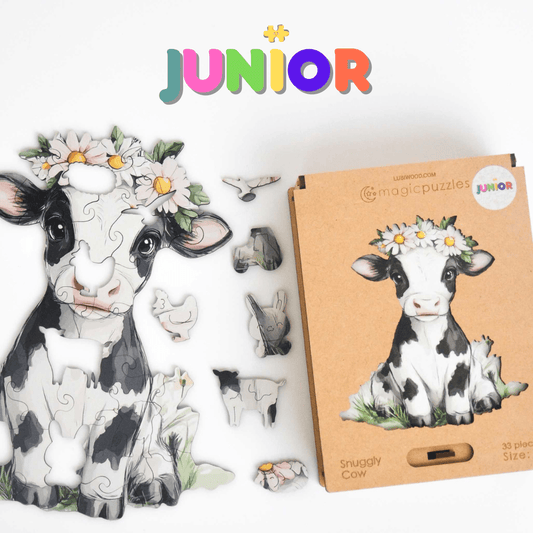 Snuggly Cow Junior Puzzle - Lubiwood