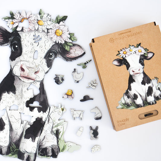 Snuggly Cow Puzzle - Lubiwood