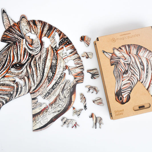 Striped Zebra Puzzle - Lubiwood UK